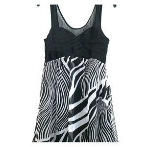 Boutique black/white cocktail dress